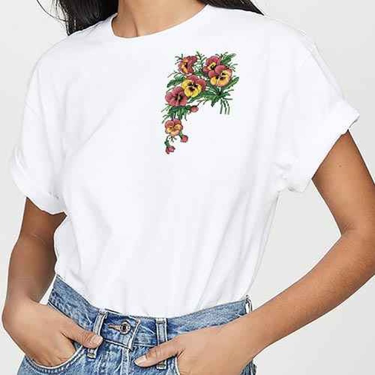 Набор для вышивания «Букет анютиных глазок» — картинка 3