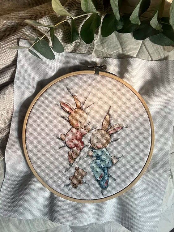 Набор для вышивания «Спящие заи» — картинка 4