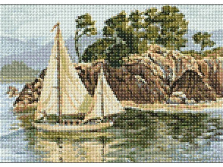 Алмазная вышивка «Родные берега» — картинка 3
