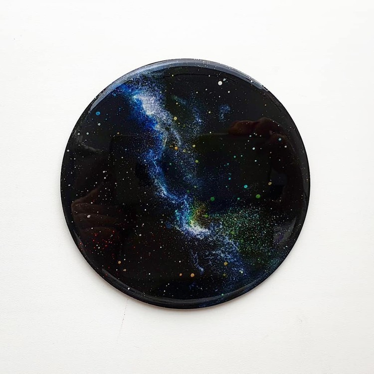 Набор для создания картины эпоксидной смолой MixArt Resin BOX Крайний космос — картинка 3