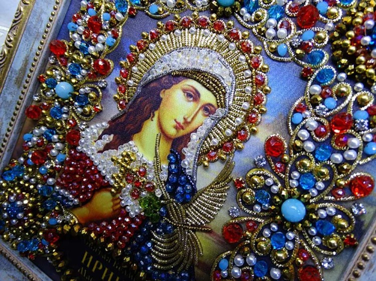 Набор вышивки хрустальными камнями «Святая Ирина» — картинка 3