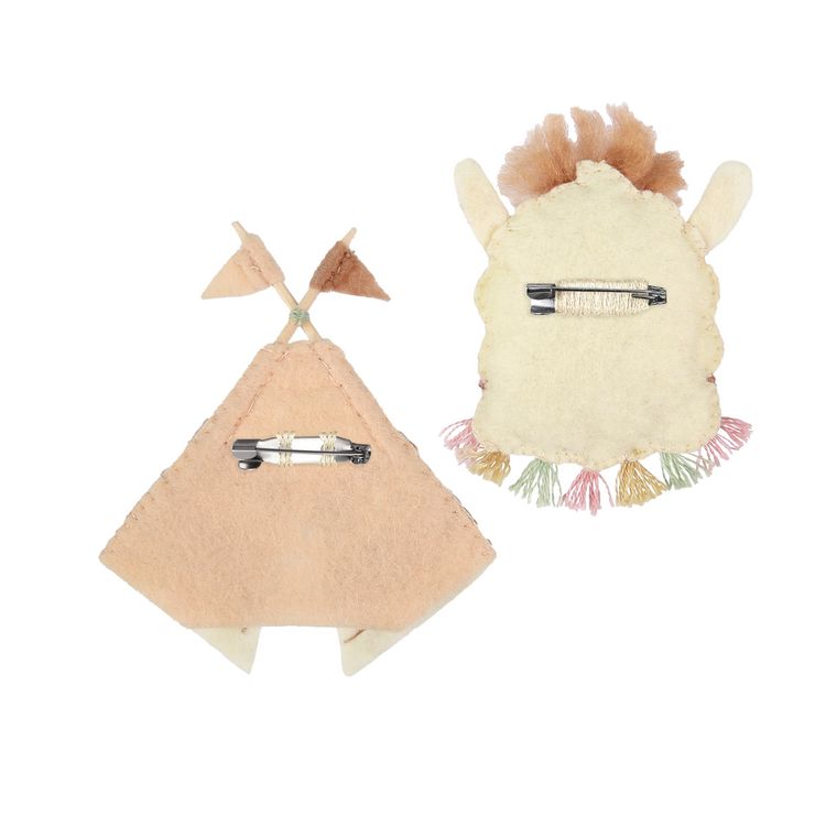 Набор для шитья «Броши. Лама и вигвам» — картинка 2