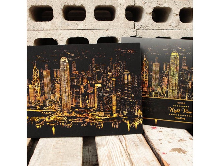 Скретч-картина «Гонконг» — картинка 3