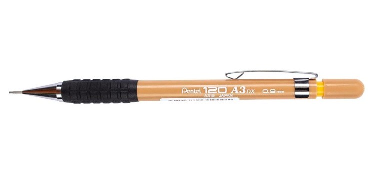 Карандаш автоматический Pentel120 A3, 0,9 мм, НВ, Pentel