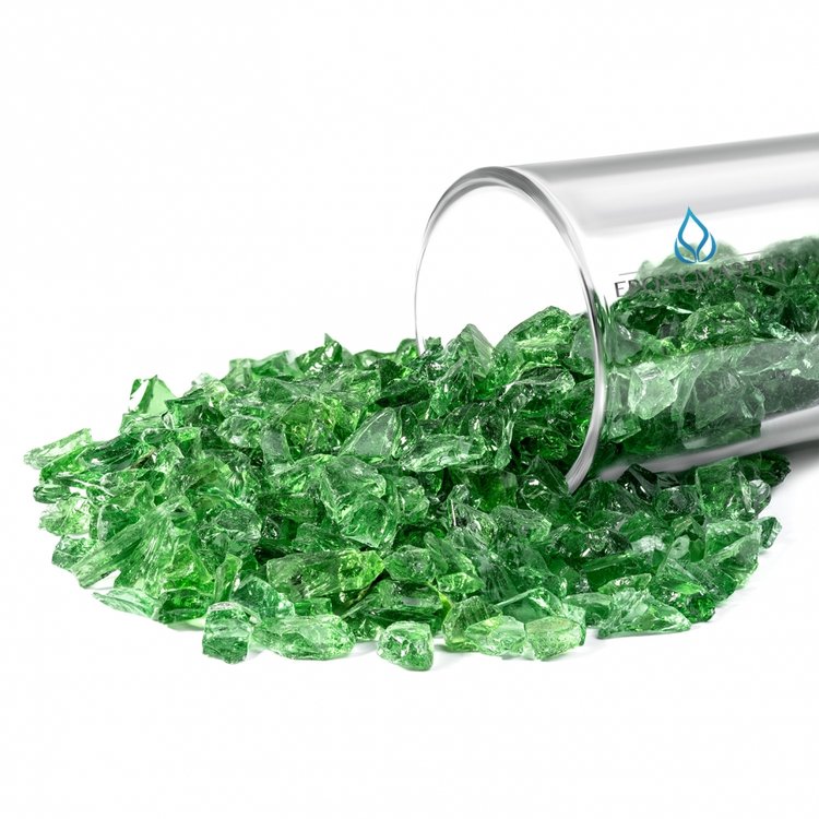 Стеклянная крошка зеленая, 100г — картинка 2