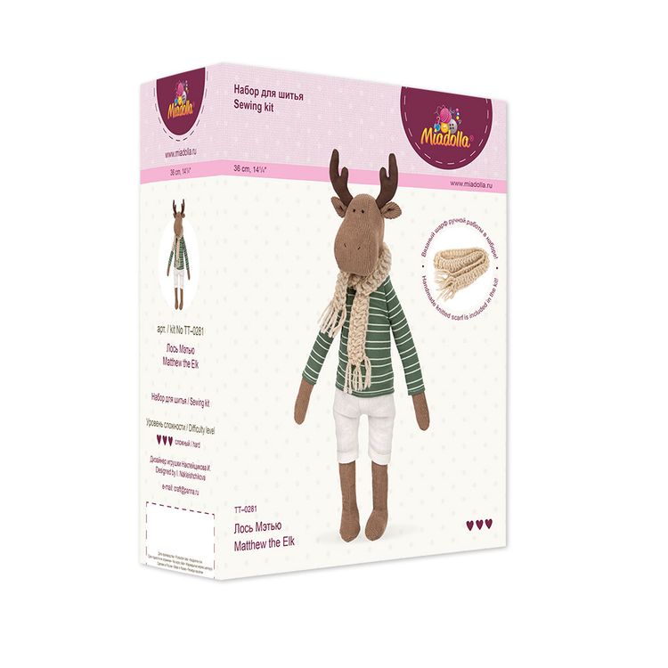 Набор для шитья «Лось Мэтью» — картинка 3