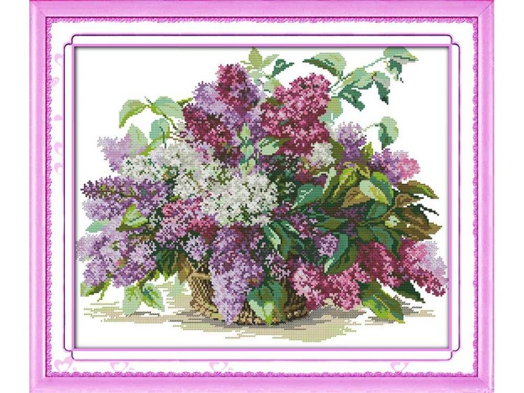 Набор для вышивания «Сирень в корзинке» — картинка 2