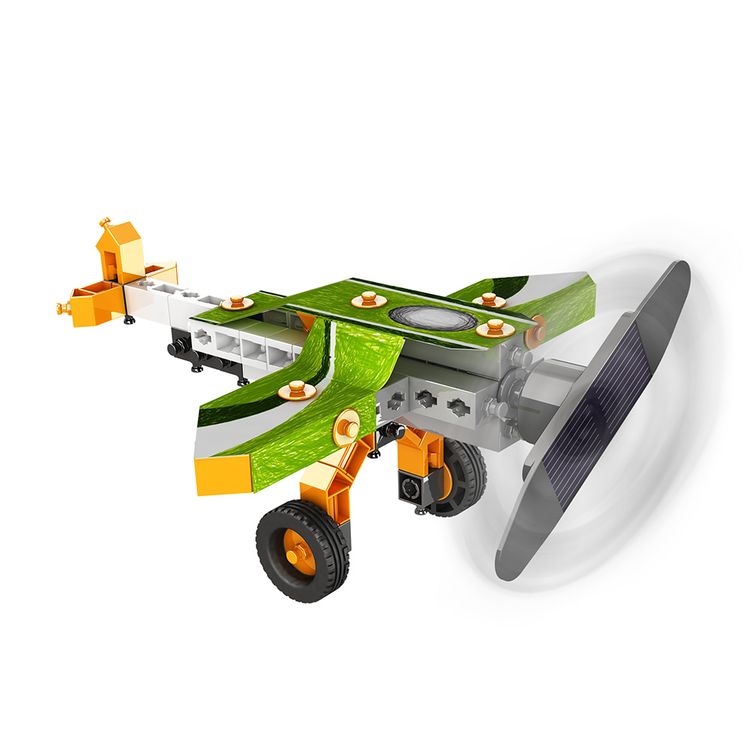 Пластиковый конструктор «Самолет на солнечных батареях», Поделкин & Engino — картинка 3