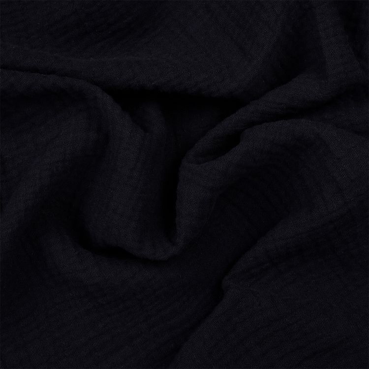 Ткань Муслин, 5 м x 130 см, 125 г/м², цвет: черный, TBY — картинка 3