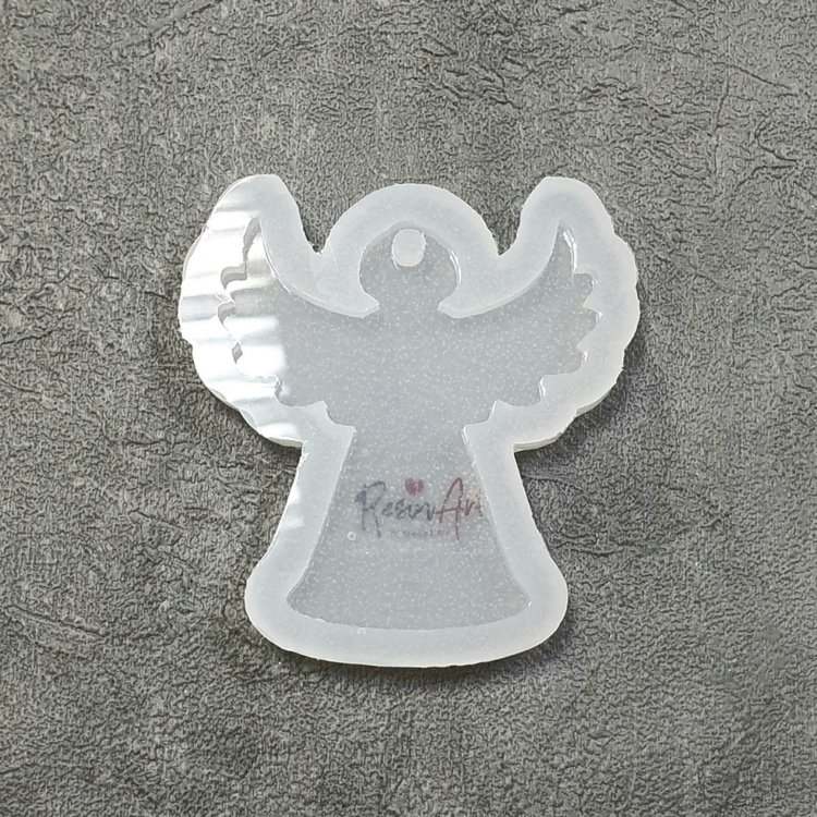 Молд силиконовый Елочная игрушка Ангелочек, ResinArt — картинка 3