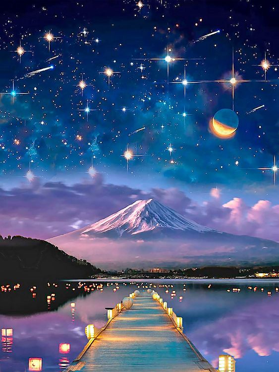 Алмазная вышивка «Звездная ночь» — картинка 2