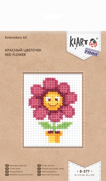 Набор для вышивания «Красный цветочек» — картинка 2