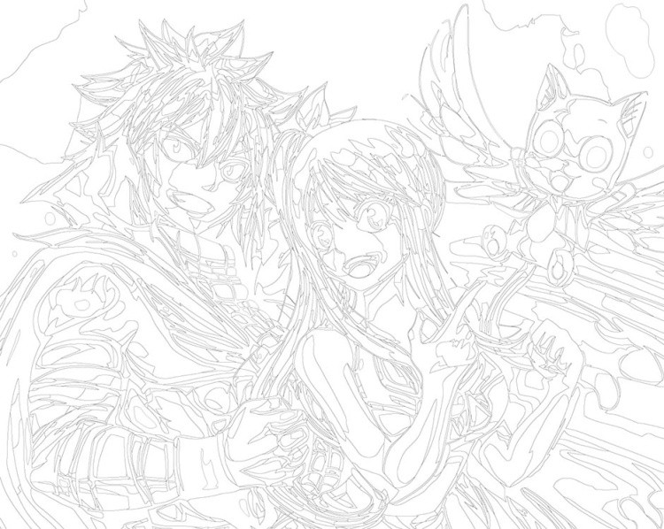 Картина по номерам «Аниме манга Хвост Феи Fairy Tale 12 40х50» — картинка 3