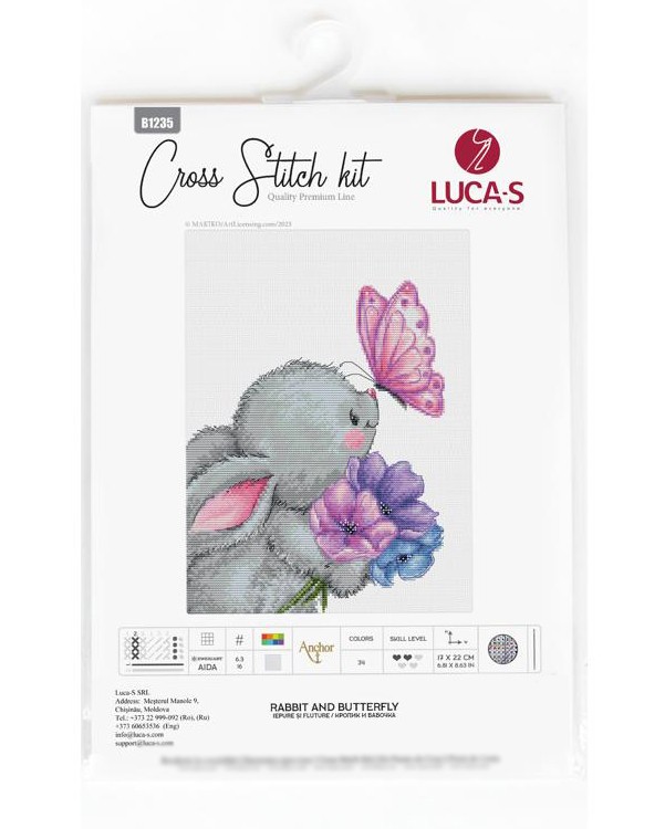 Набор для вышивания «Кролик и Бабочка» — картинка 6