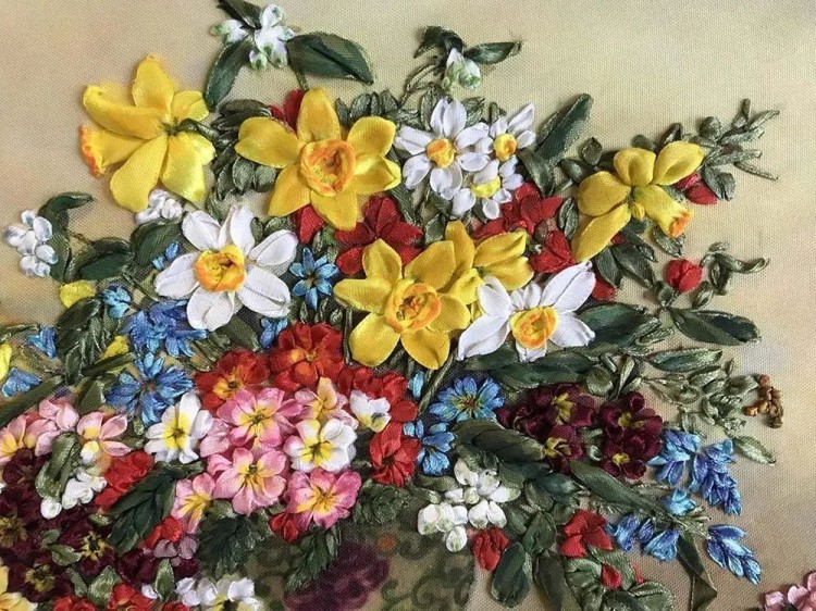 Набор для вышивания «Букет с нарциссами» — картинка 4