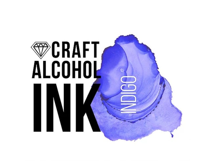 Алкогольные чернила индиго (Indigo) 20 мл, Craft Alcohol INK — картинка 2