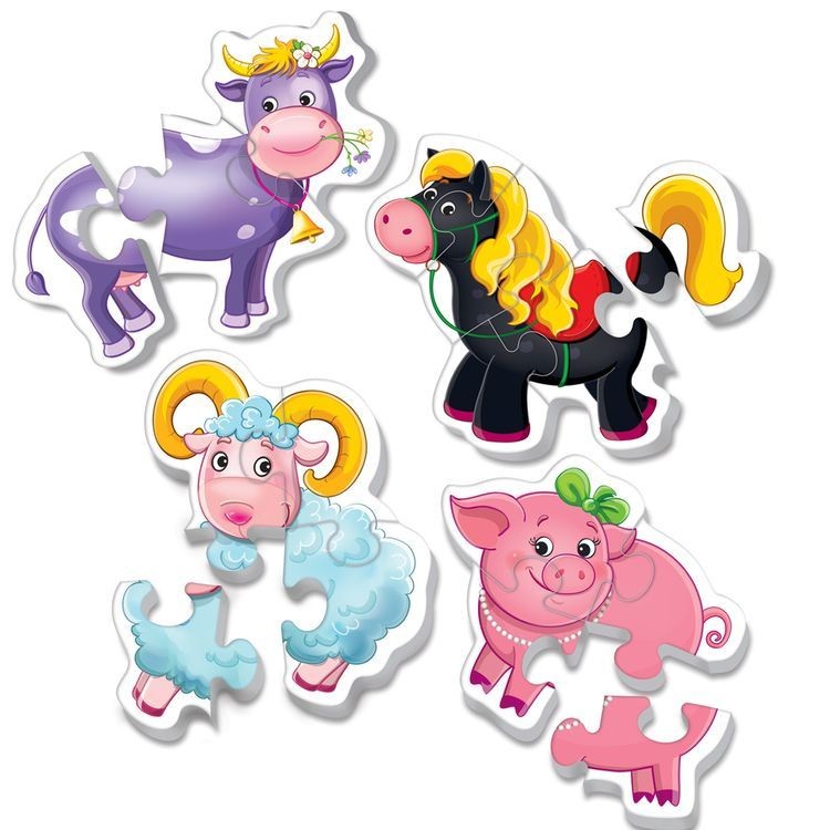 Мягкие пазлы Baby puzzle «Ферма» — картинка 2
