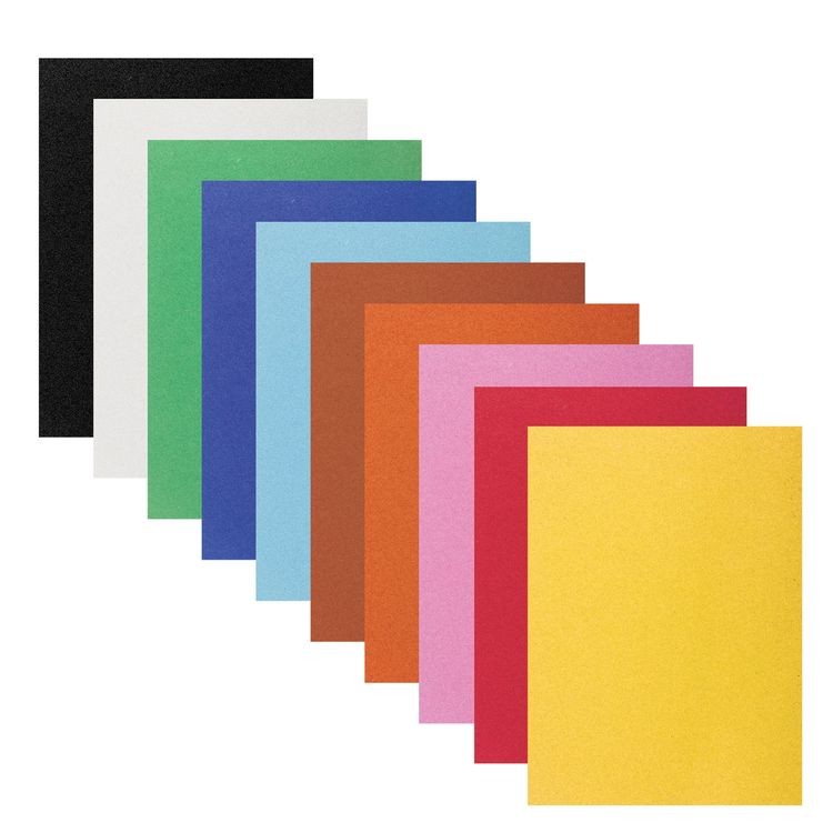 Цветная бумага А4 бархатная, 10 листов, 10 цветов, ЮНЛАНДИЯ — картинка 2