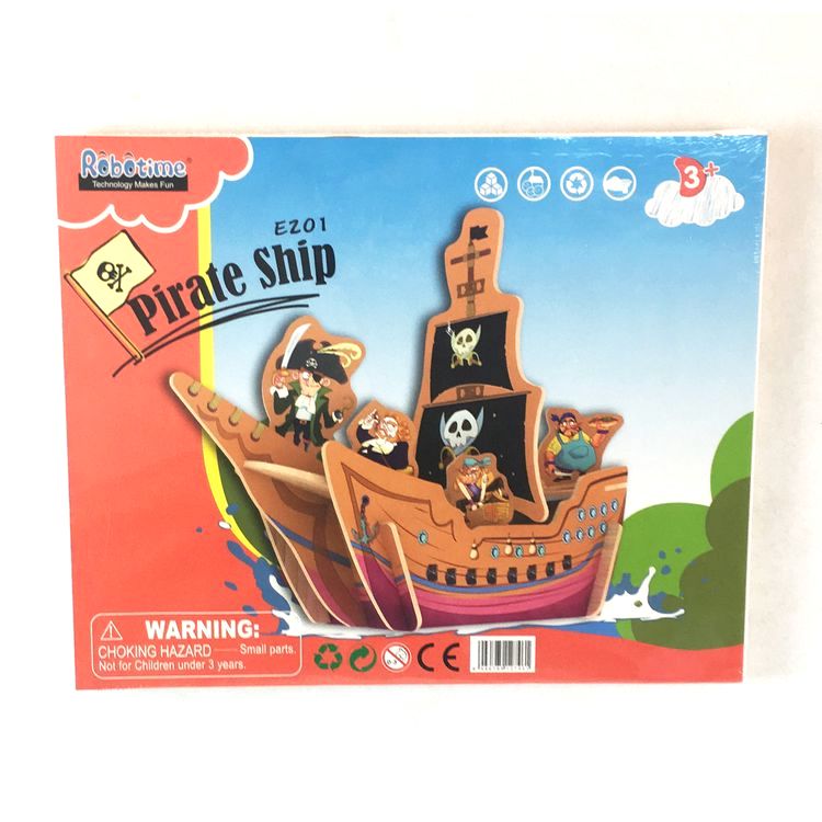 Деревянный 3D пазл «Пиратский корабль» — картинка 2