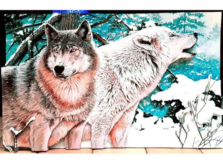 Папертоль «Пара волков» — картинка 2