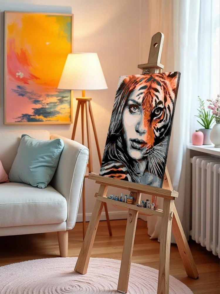 Картина по номерам «Тигрица» — картинка 10