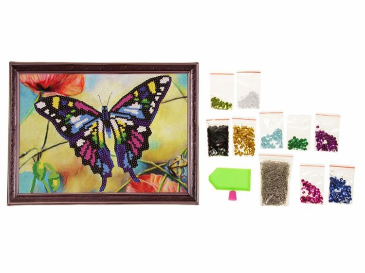 Мозаика из пайеток «Бабочка» — картинка 3