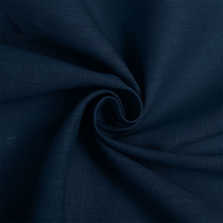 Ткань льняная, 10 м, ширина 140 см, 190 г/м², цвет: 49 синий, TBY