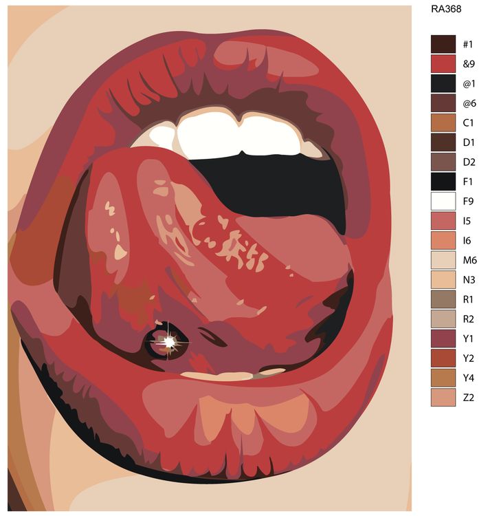 Картина по номерам «Чувственность» — картинка 2
