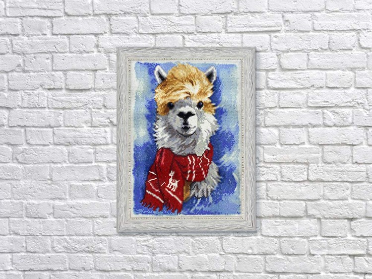 Алмазная вышивка «Лама» — картинка 3