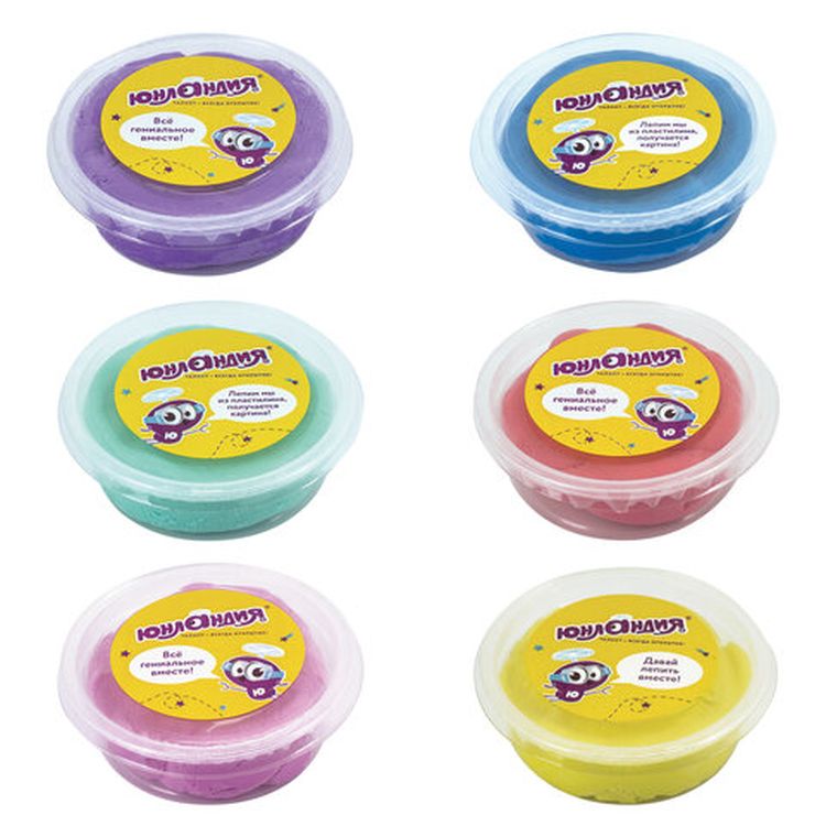 Масса для лепки лёгкая «Юнландик в гостях у совы», 6 цветов по 45 мл, застывающая, Юнландия  — картинка 3