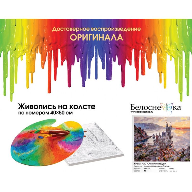 Картина по номерам «Крым. Ласточкино гнездо» — картинка 4