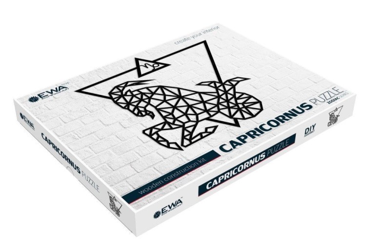 Деревянный интерьерный пазл, панно «Козерог», EWA Design — картинка 2