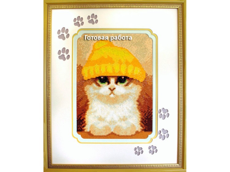 Алмазная вышивка «Милый котик» — картинка 3