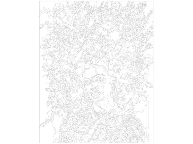 Картина по номерам «Цветочная шляпка» — картинка 3