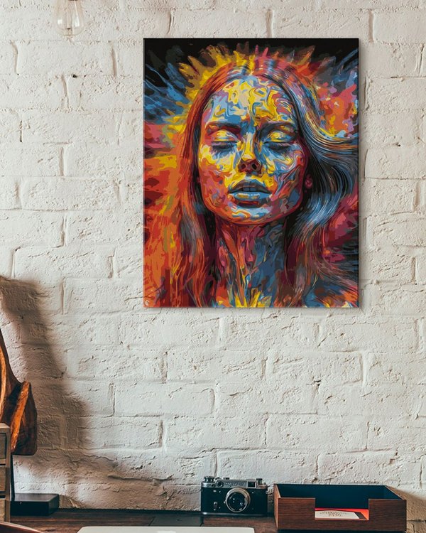 Картина по номерам «Девушка элементарная и эфирная» — картинка 3