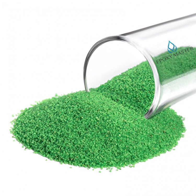 Салатовый кварцевый песок, 100г — картинка 2