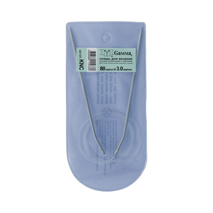 Спицы круговые 80 см, металл, d 3 мм, Gamma — картинка 2