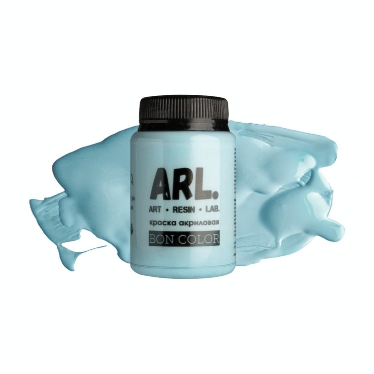 Краска акриловая ARL BON COLOR Пыльно-голубой 100 мл, Art Resin LAB