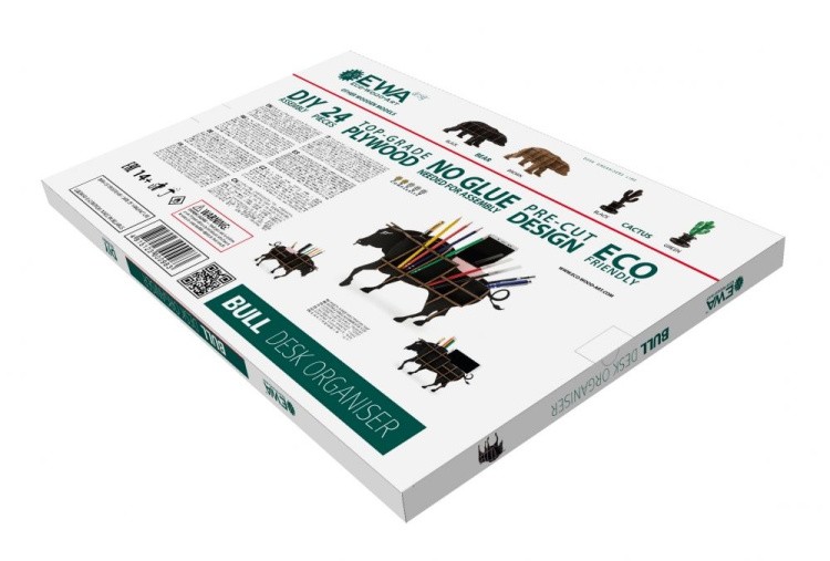 Конструктор из дерева «Настольный органайзер Бык», Eco Wood Art — картинка 5