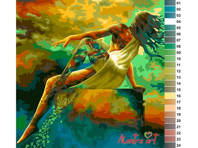 Картина по номерам «Женский образ» — картинка 2