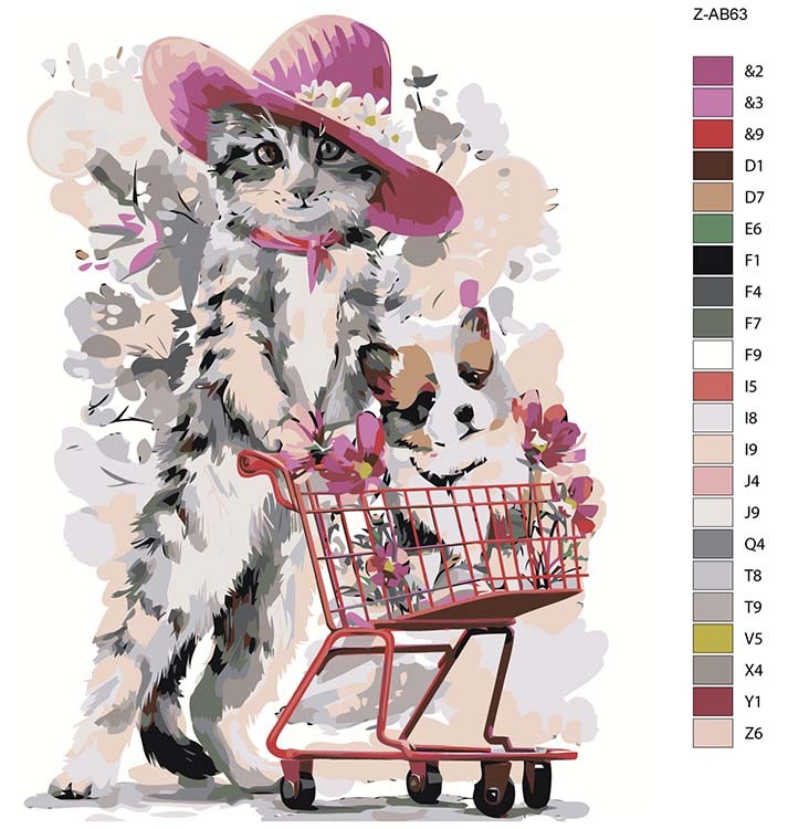 Картина по номерам «На прогулке» — картинка 2