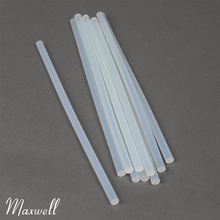 Клей для клеевого пистолета прозрачный Maxwell Glue, d 7,2 мм, L 210 мм, 20 шт. — картинка 2