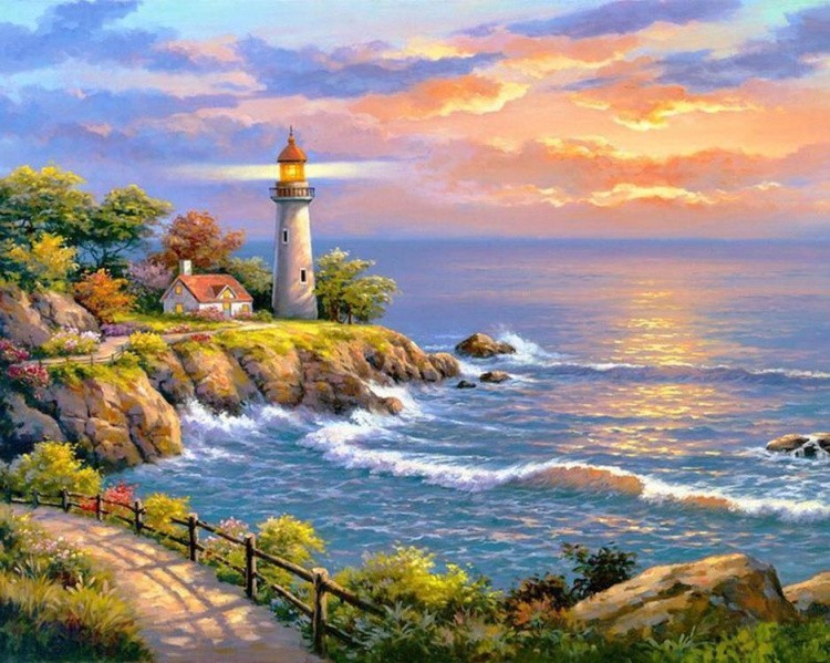 Алмазная вышивка «Маяк надежды» — картинка 2