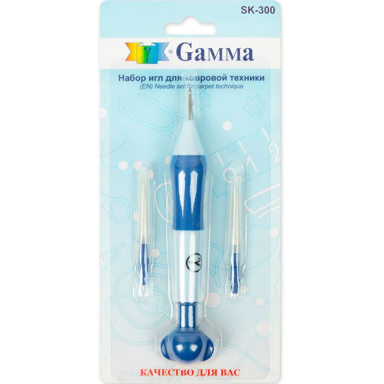Набор игл Gamma для ковровой техники, 3 иглы (1.3, 1.6, 2.2 мм) — картинка 2