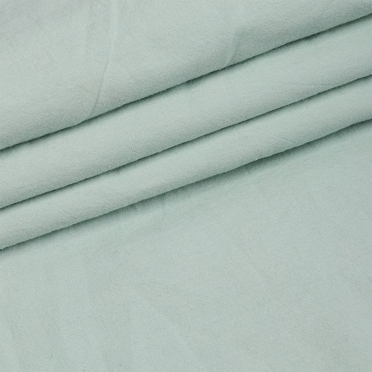 Ткань Хлопок крэш, 1 м х 150 см, 90 г/м², цвет: мятный, TBY — картинка 2