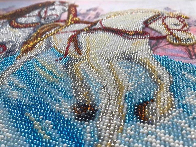 Набор для вышивания «Мчится тройка» — картинка 3