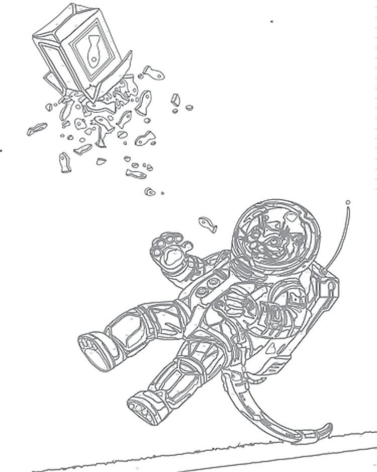 Картина по номерам «Космическая охота» — картинка 2