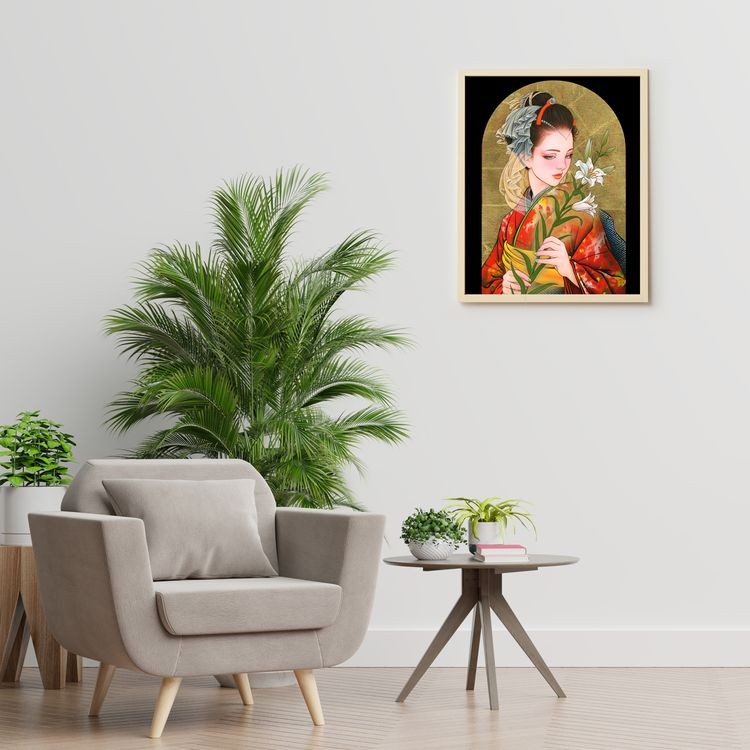 Картина по номерам «Гейша» — картинка 5