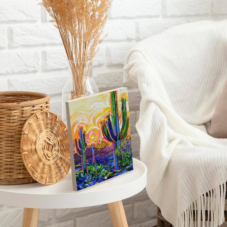 Картина по номерам с поталью «Мексиканский пейзаж» — картинка 2