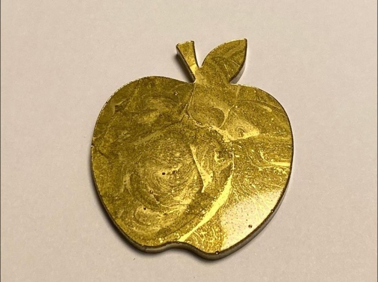 Молд №479 Брошь Яблоко ( 6 см), Art Blong — картинка 2